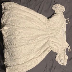 White lace dress